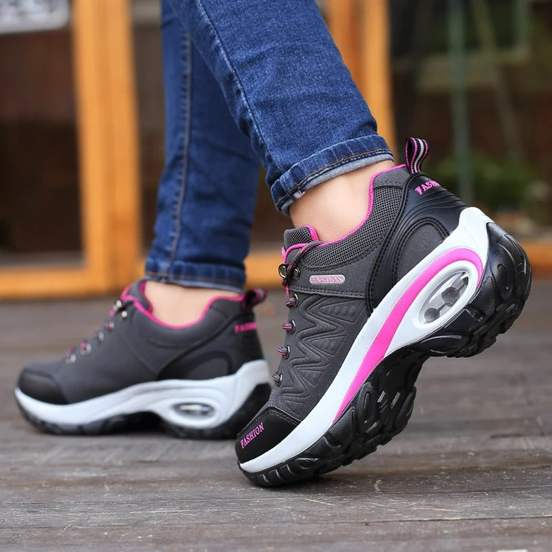 Evie | Women's Non-Slip Trainers Structured Heel Curved Sole