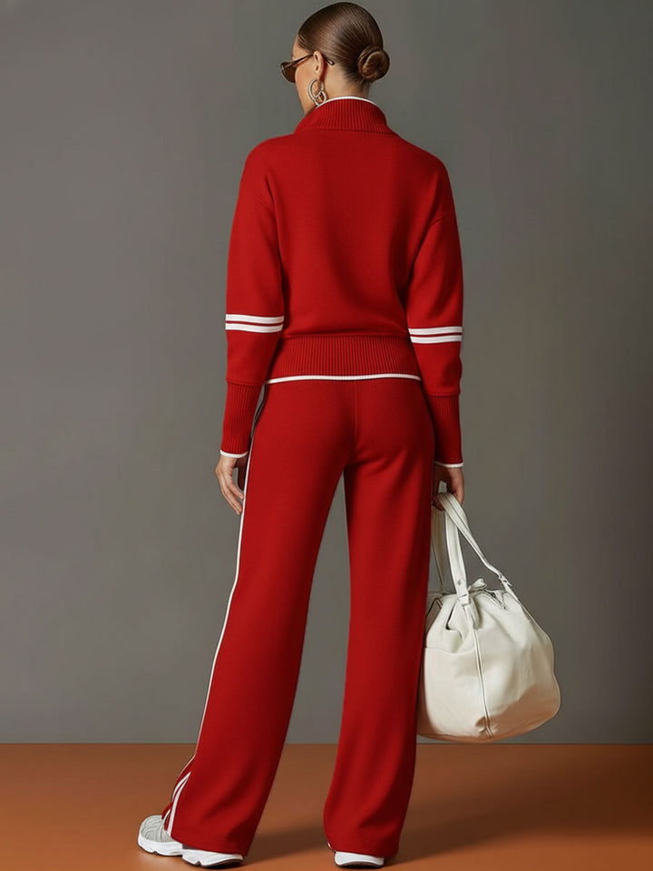 Marietta | Women's Blouse & Wide Leg Trousers Co-Ord Set Loose Fit