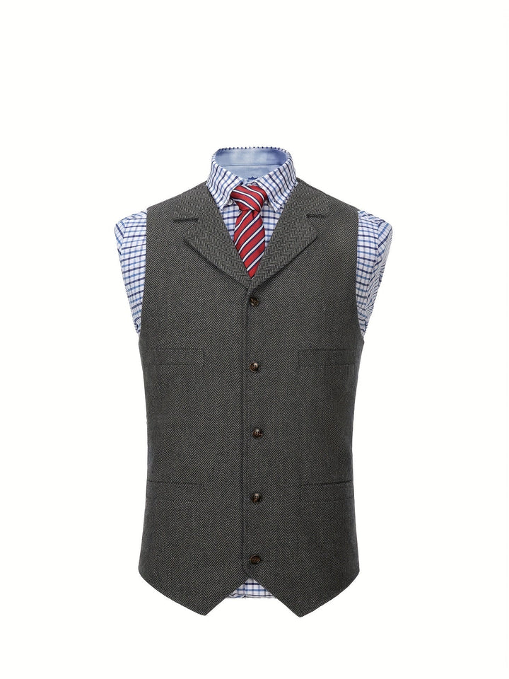 Colton | Heritage Herringbone Waistcoat