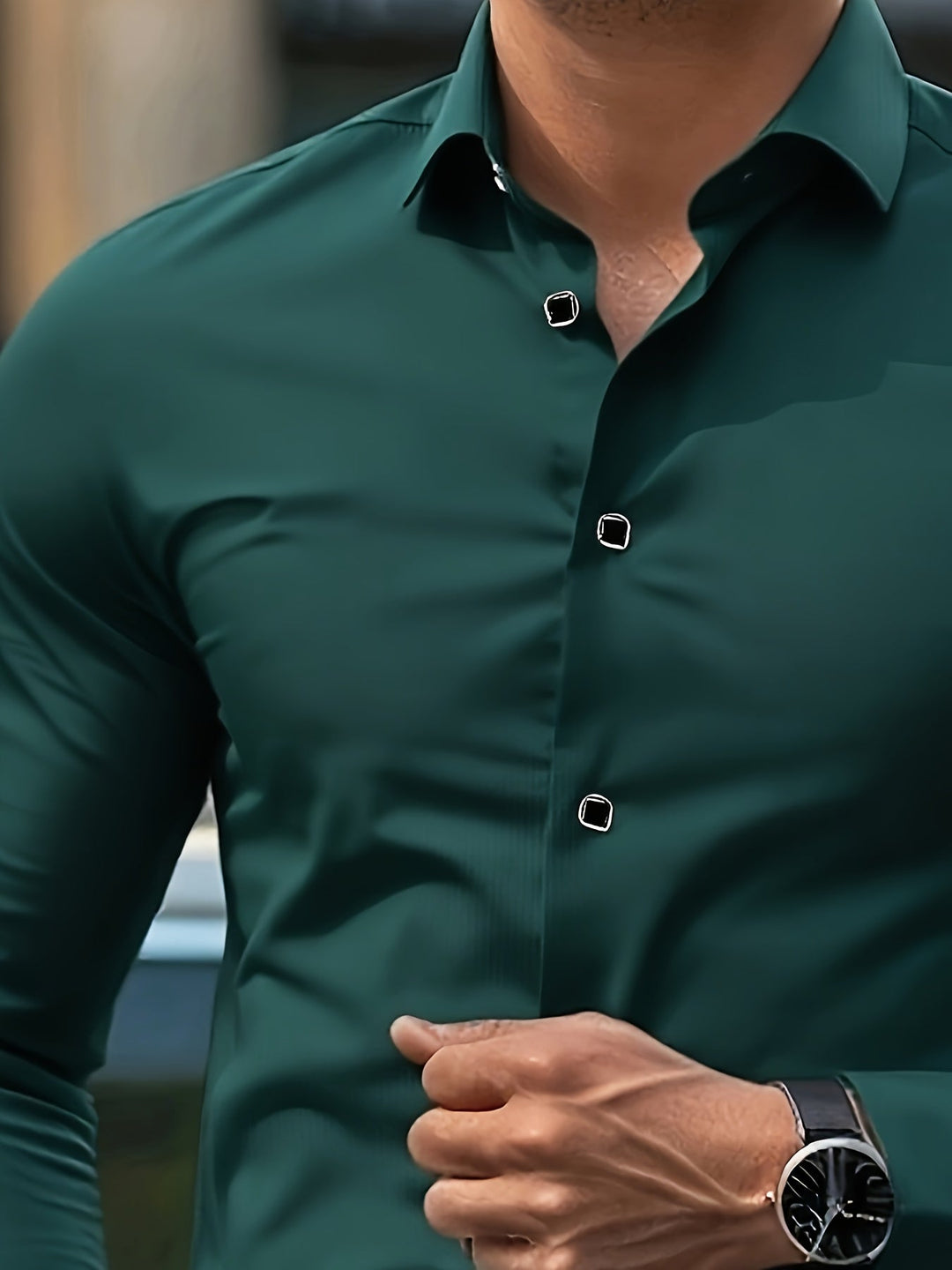 Freya | Women's Slim-Fit Dress Shirt Classic Collar Button Front