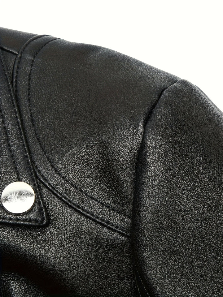Mabel | Sculpted Zip-Front Biker Jacket