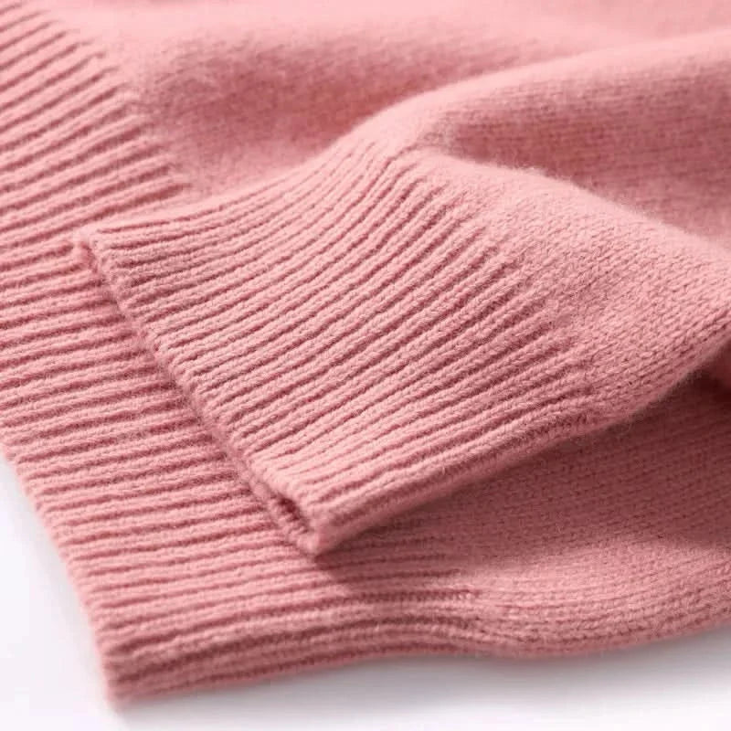 Elian | Men's Cashmere Fine Knit Jumper Ribbed Trims