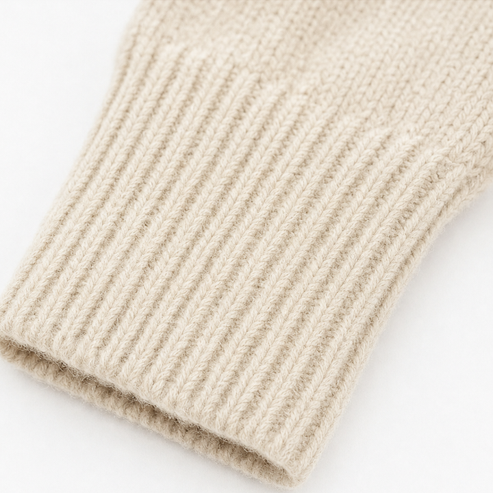 Clara | Women's Wool Knitted Jumper Braided Cord & Button Details
