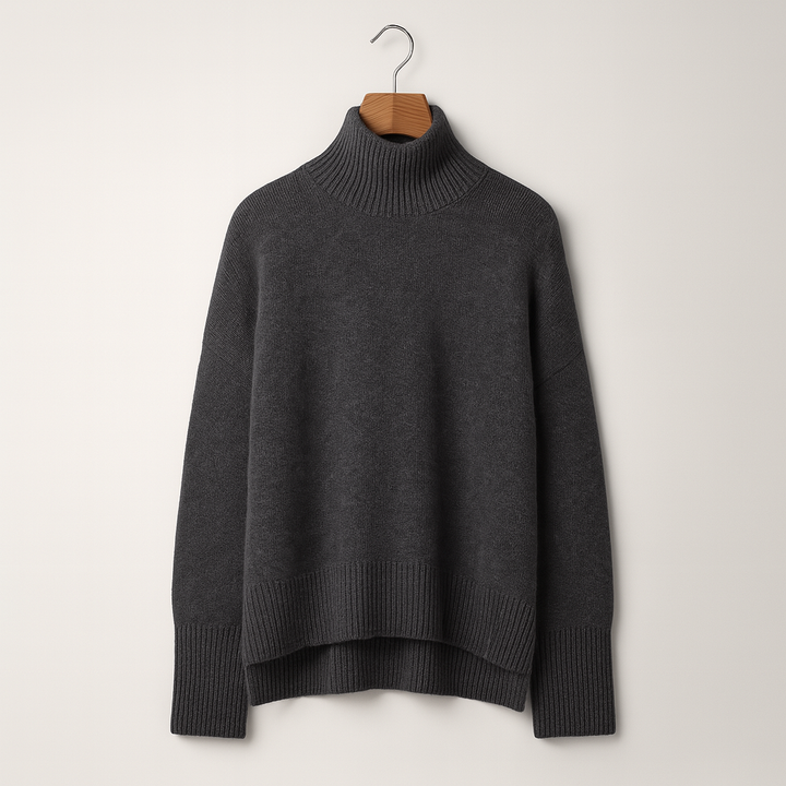 Women’s Roll-Neck Jumper – Soft Knit for Autumn and Winter