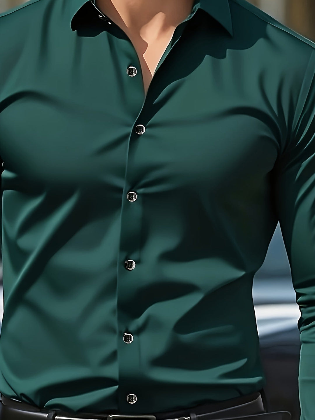 Freya | Women's Slim-Fit Dress Shirt Classic Collar Button Front