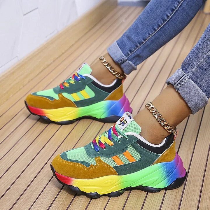 Ella | Women's Lightweight Wide Toe Box Trainers Arch Support