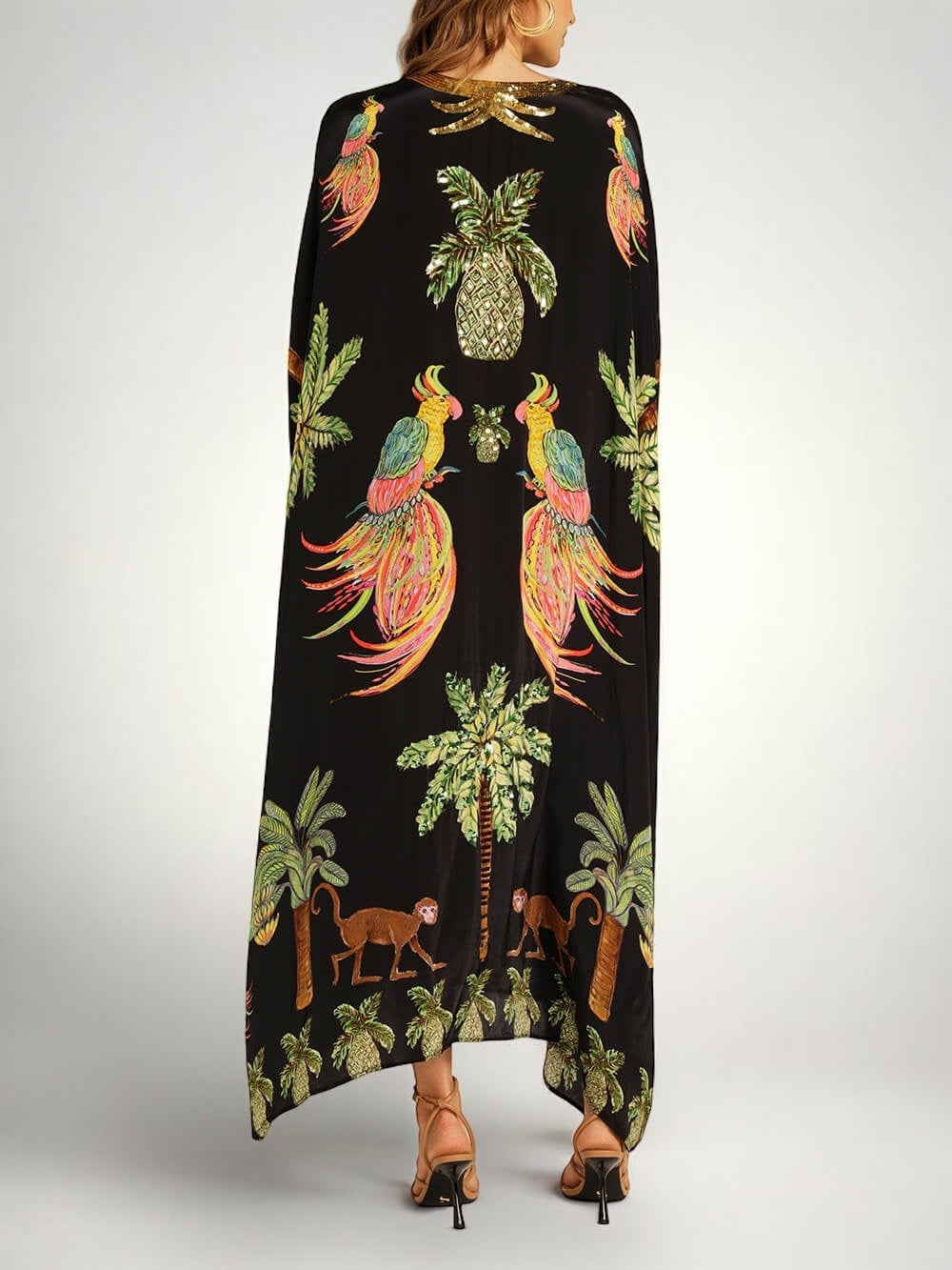 Sahara | Women's V-Neck Maxi Dress with Sequins