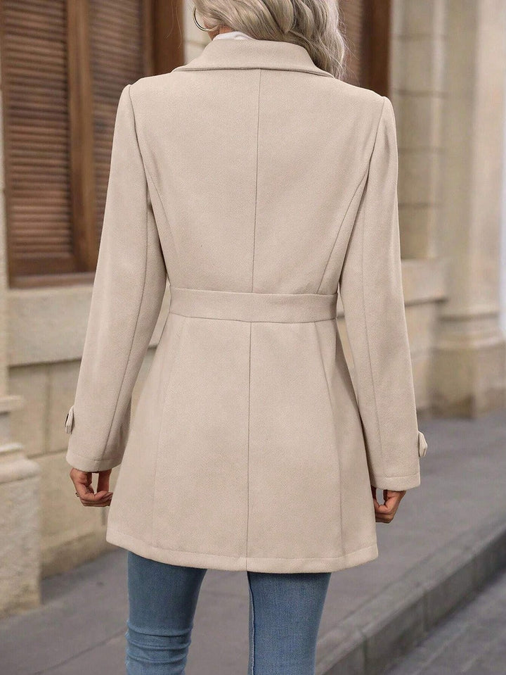 Esme | Women's Belted Trench Coat Double-Breasted Lapel Collar
