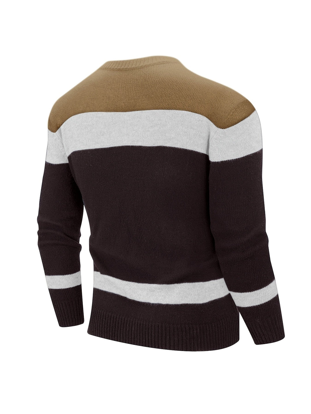 Ethan | Men's Colour Block Knitted Jumper Crew Neck