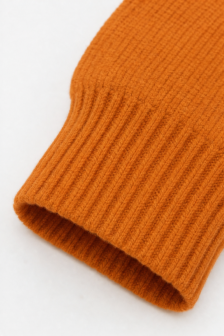 Elisa | Women's V-Neck Ribbed Stretch Knit Jumper Relaxed Fit