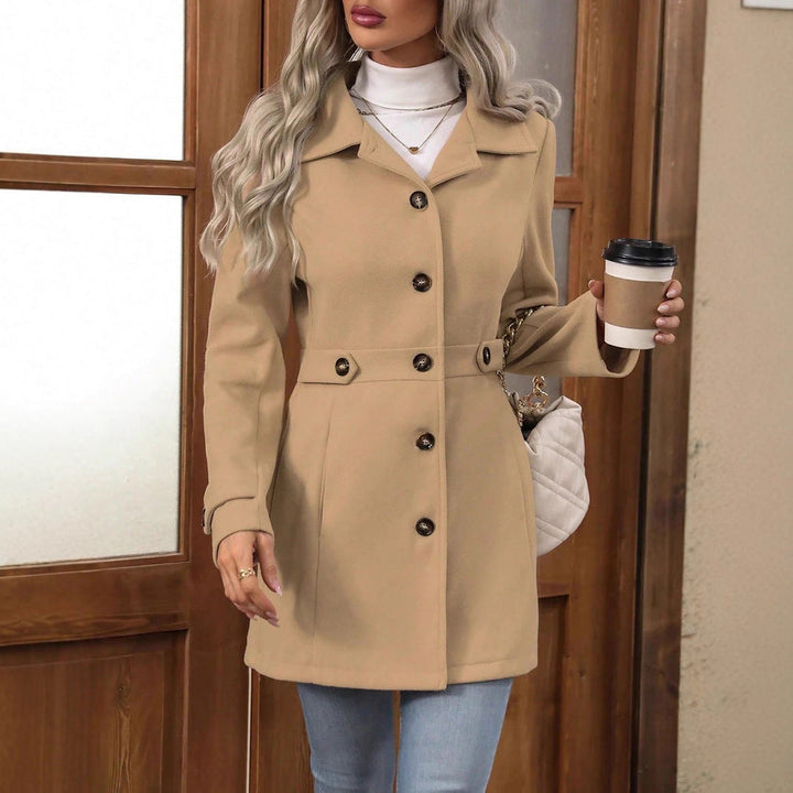 Esme | Women's Belted Trench Coat Double-Breasted Lapel Collar