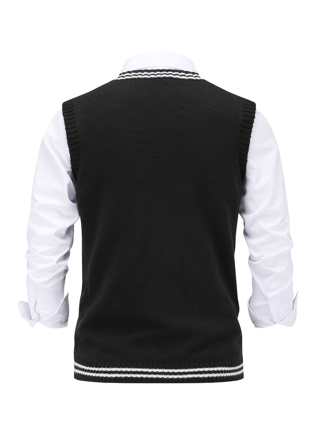 Gideon | Cable-Knit V-Neck Sweater Vest