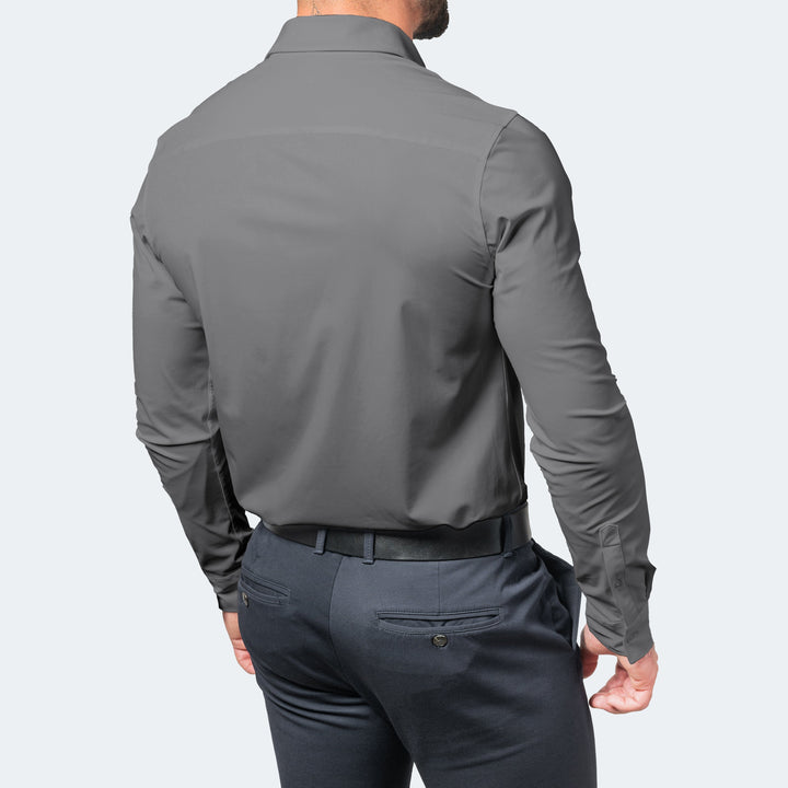 Barnaby | Men's Slim Fit Stretch Shirt Wrinkle-Free Wide Collar