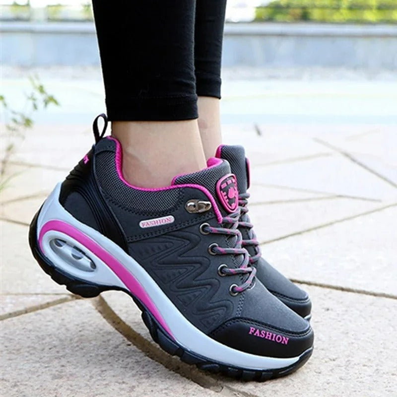 Evie | Women's Non-Slip Trainers Structured Heel Curved Sole