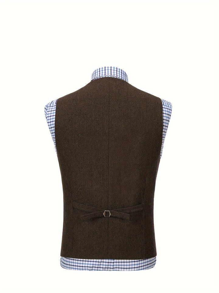 Colton | Heritage Herringbone Waistcoat