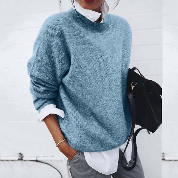 Jade | Women's Soft Knit Jumper Draped Classic Fit Layering
