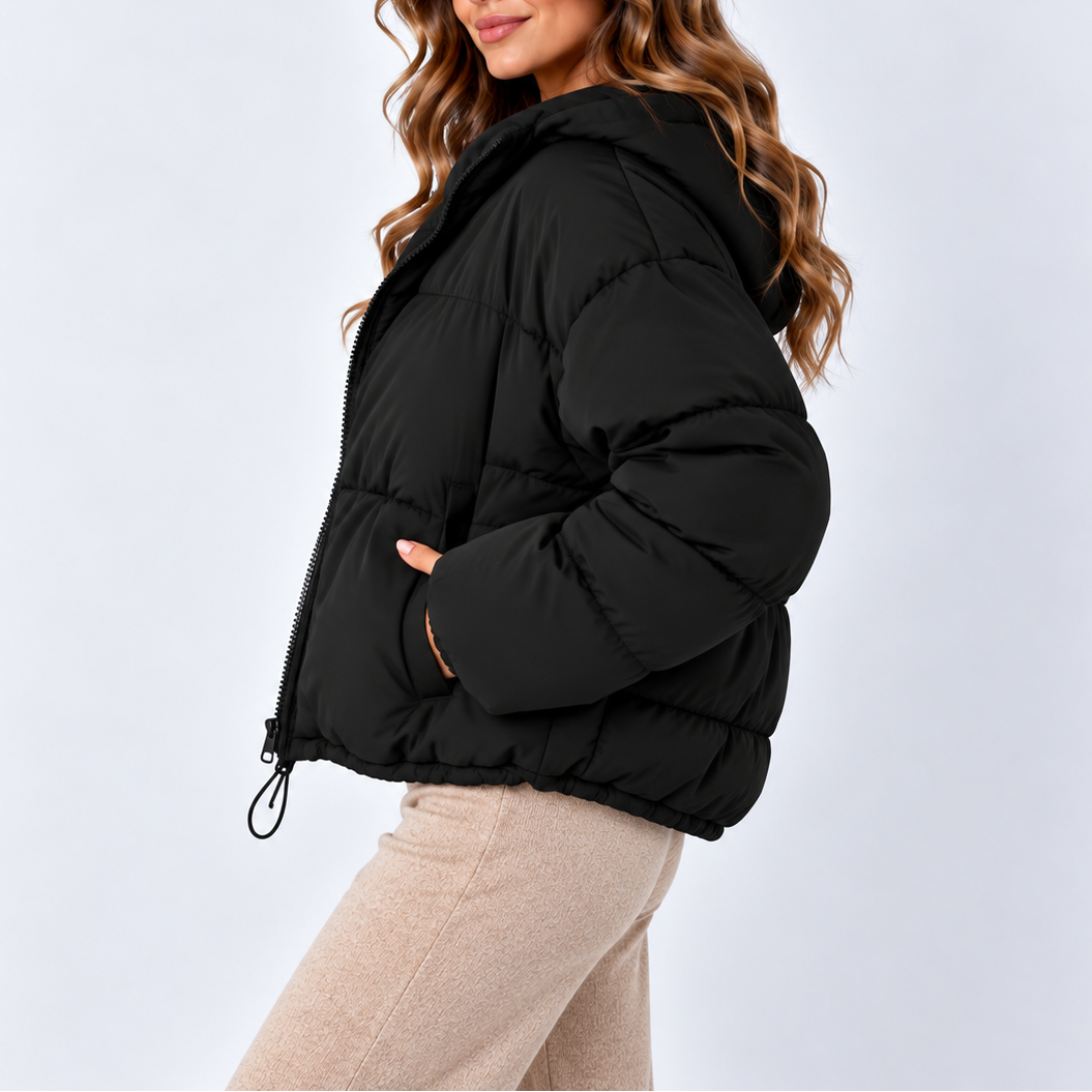 Cressida | Women's Oversized Puffer Jacket High Collar Drawstring