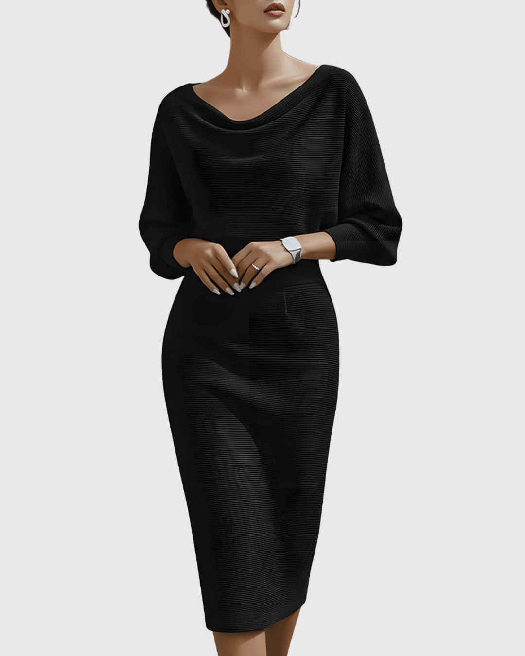 Vivienne Ribbed Midi Dress
