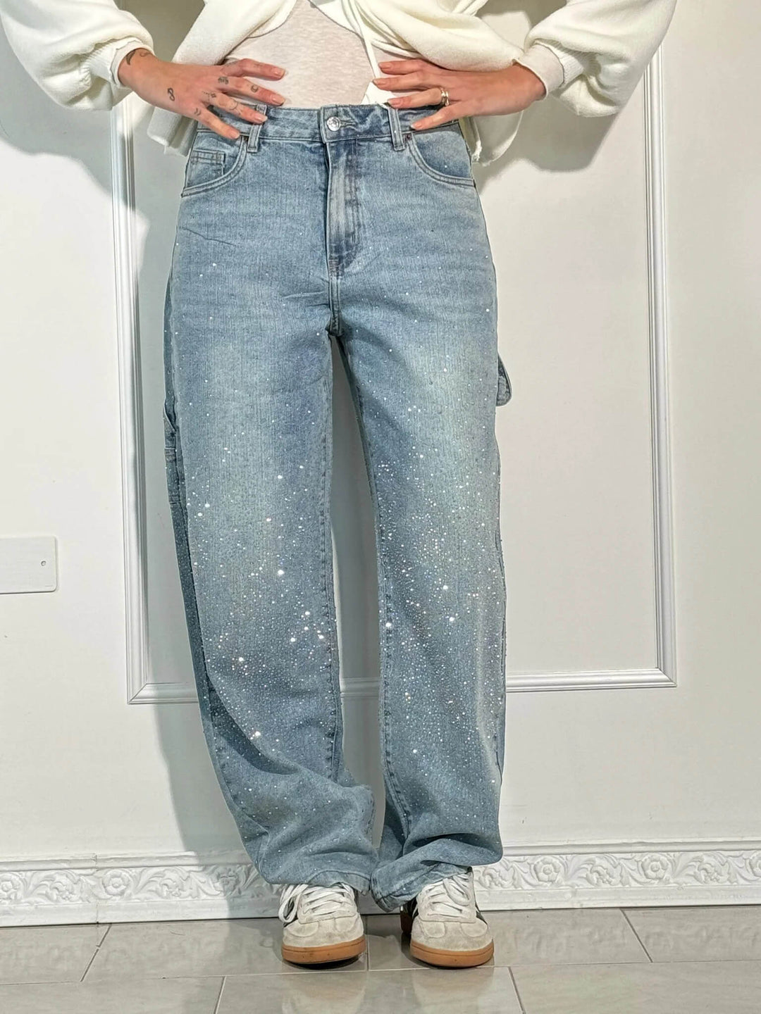 Virelia Sparkle Balloon Carpenter Jeans