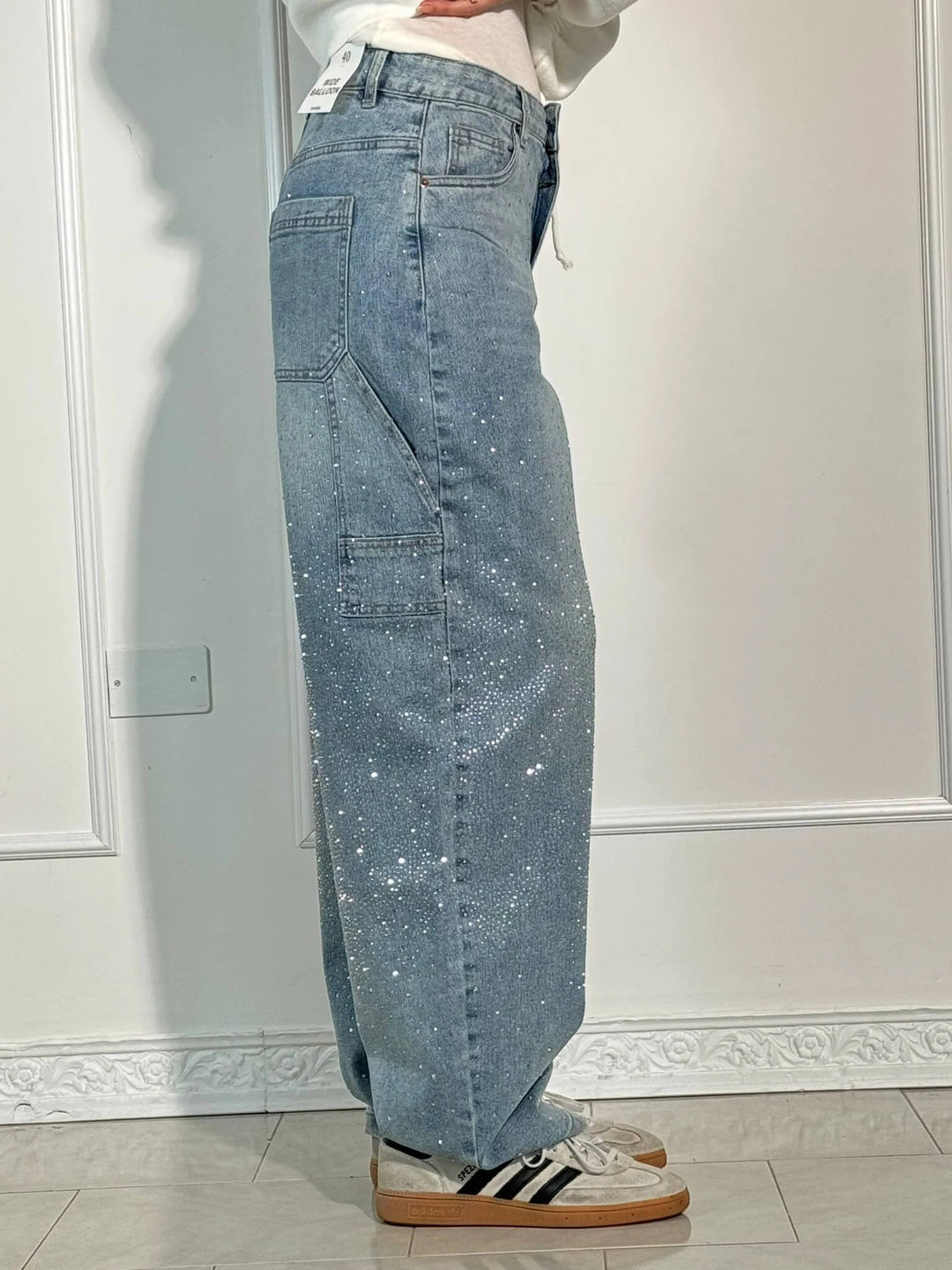 Virelia Sparkle Balloon Carpenter Jeans