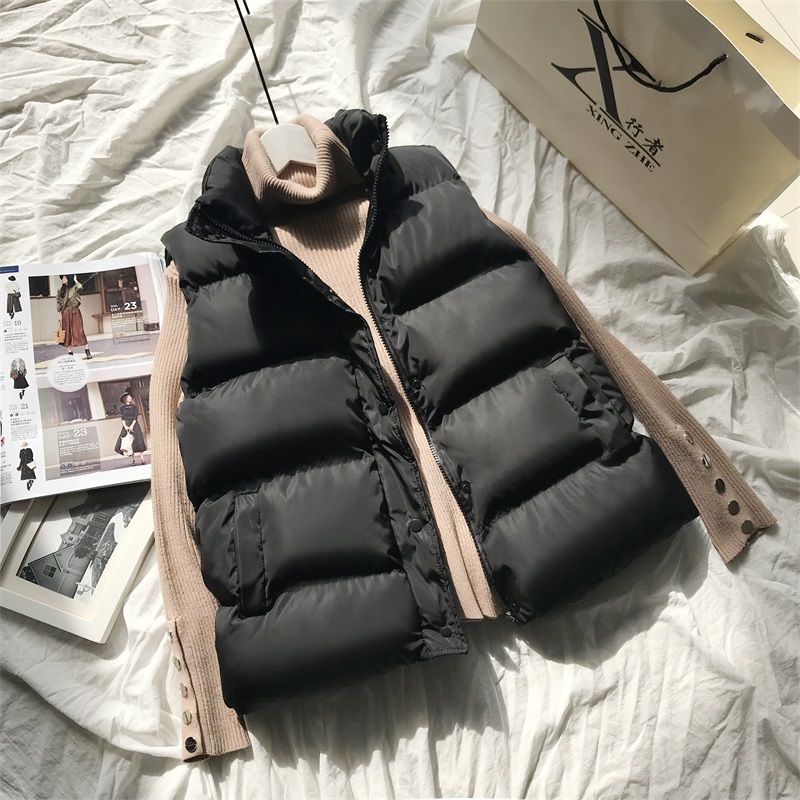 Women’s Padded Bodywarmer – High Collar Gilet for Transitional Layering