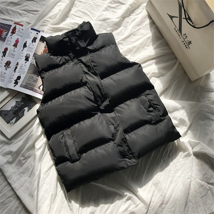 Women’s Padded Bodywarmer – High Collar Gilet for Transitional Layering