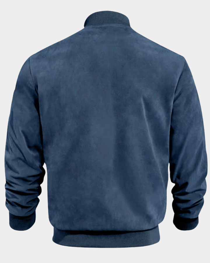 Lachlan | Men's Windproof Bomber Jacket Funnel Neck Ribbed Cuffs