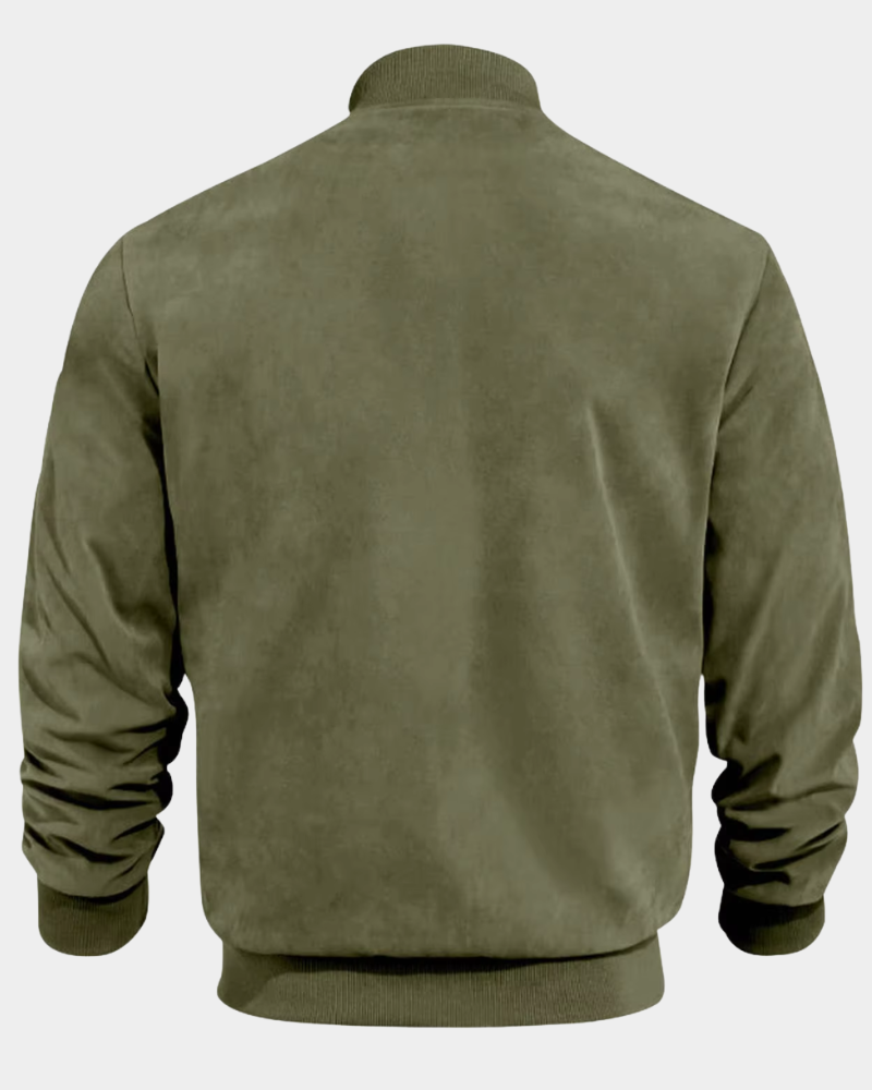 Lachlan | Men's Windproof Bomber Jacket Funnel Neck Ribbed Cuffs