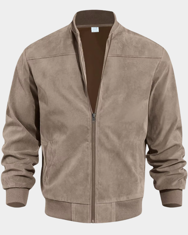 Lachlan | Men's Windproof Bomber Jacket Funnel Neck Ribbed Cuffs