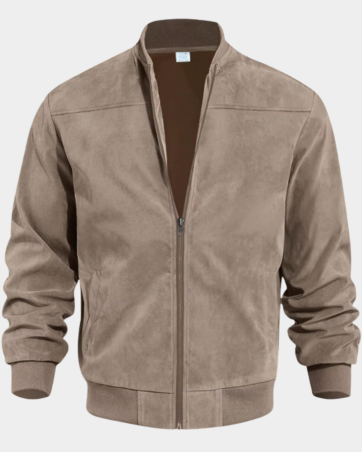 Lachlan | Men's Windproof Bomber Jacket Funnel Neck Ribbed Cuffs
