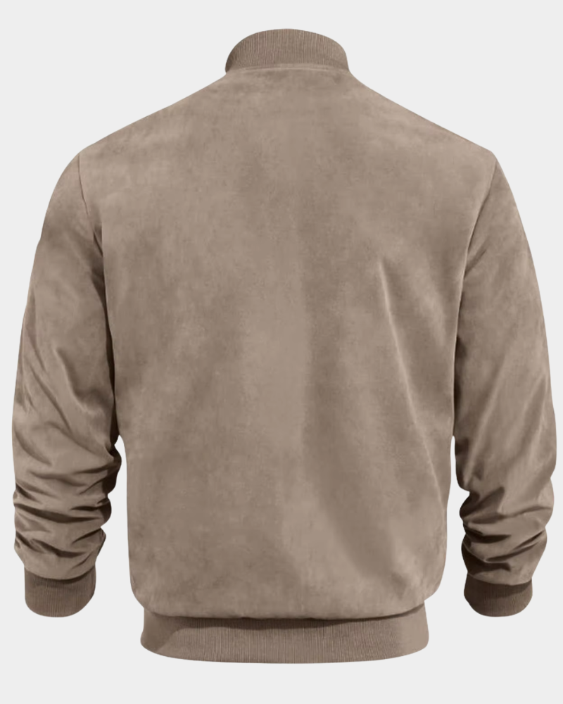 Lachlan | Men's Windproof Bomber Jacket Funnel Neck Ribbed Cuffs