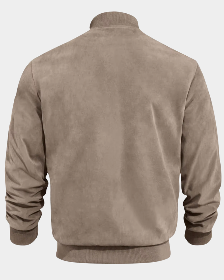 Lachlan | Men's Windproof Bomber Jacket Funnel Neck Ribbed Cuffs