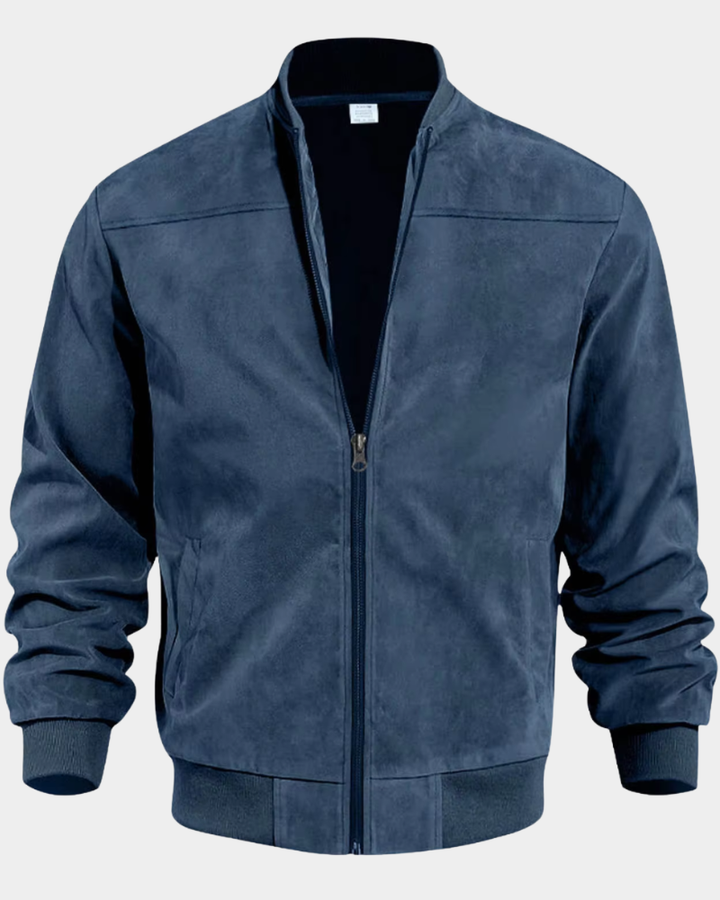 Lachlan | Men's Windproof Bomber Jacket Funnel Neck Ribbed Cuffs