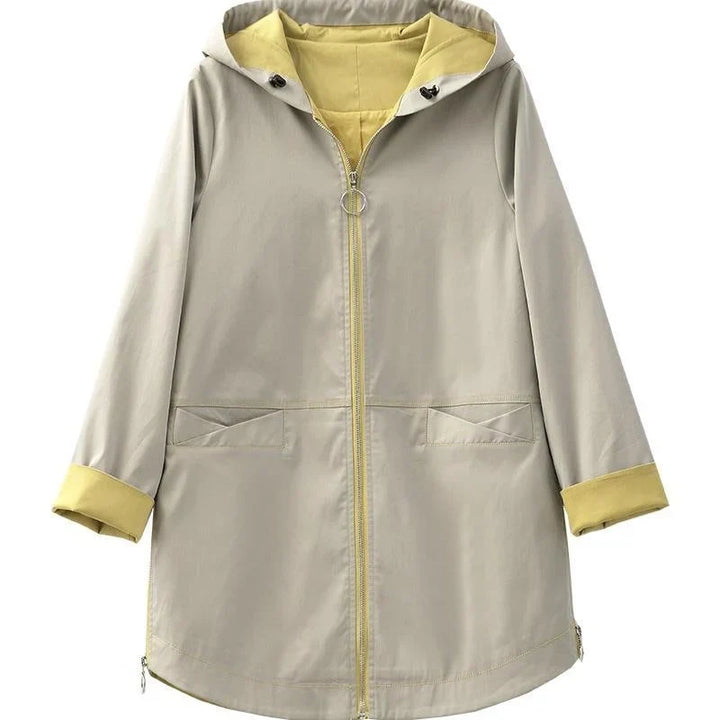 Florence | Women's Hooded Parka Loose Fit Adjustable Side Zips