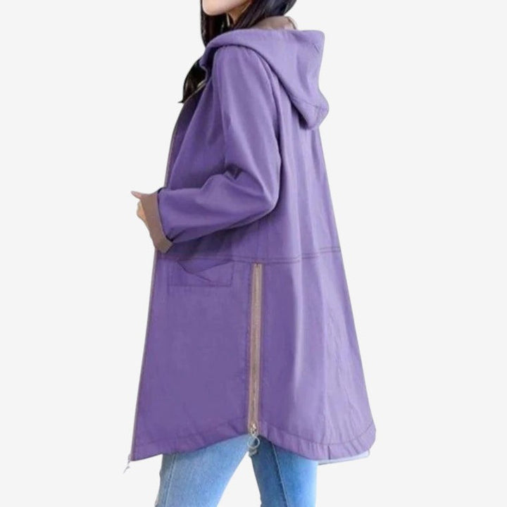 Florence | Women's Hooded Parka Loose Fit Adjustable Side Zips