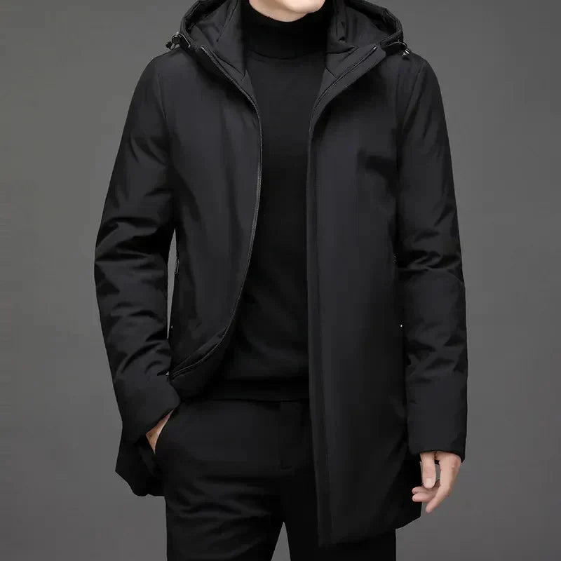 Teddy | Men's Lined Waterproof Winter Coat with High Collar
