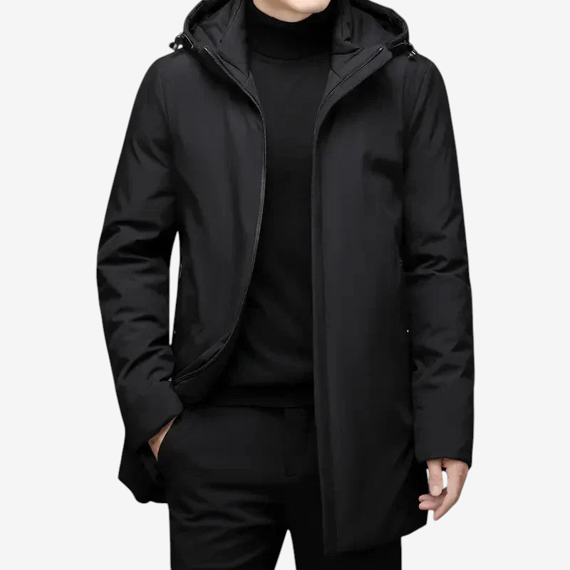 Teddy | Men's Lined Waterproof Winter Coat with High Collar