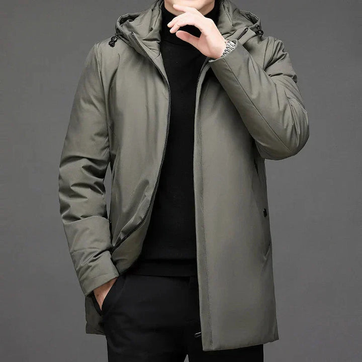 Teddy | Men's Lined Waterproof Winter Coat with High Collar