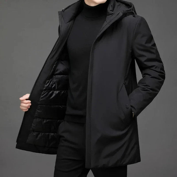 Teddy | Men's Lined Waterproof Winter Coat with High Collar
