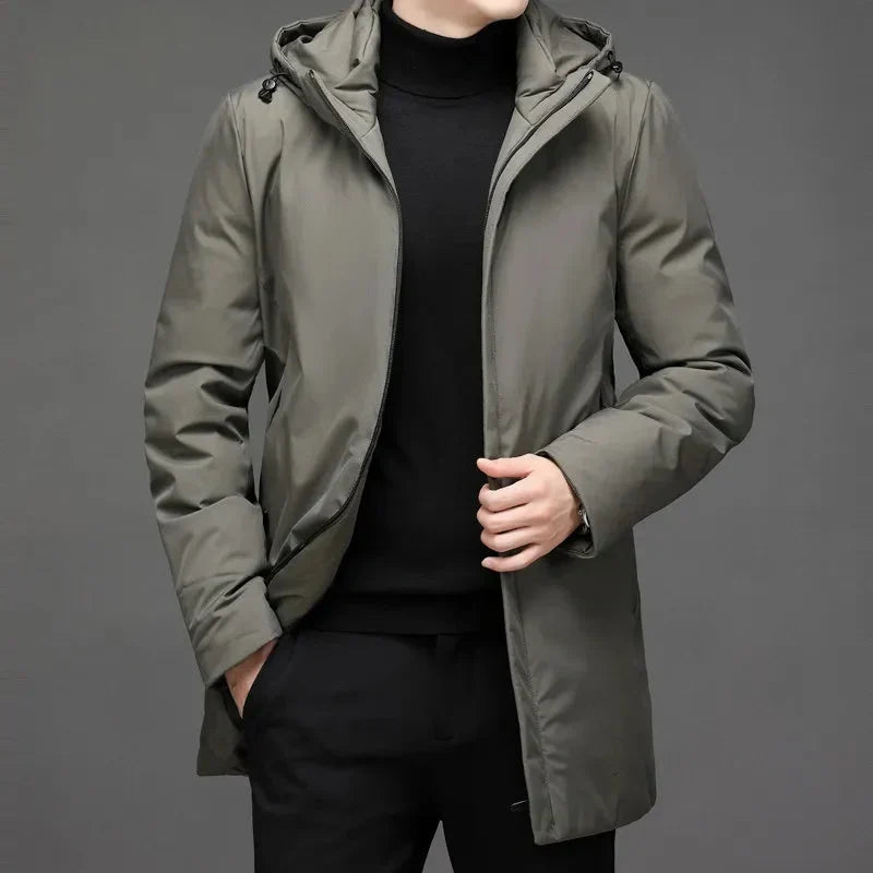 Teddy | Men's Lined Waterproof Winter Coat with High Collar