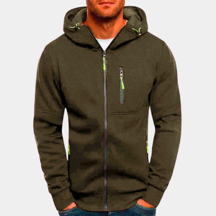 Karl | Men's Full-Zip Hoodie Relaxed Fit Soft Breathable Fabric