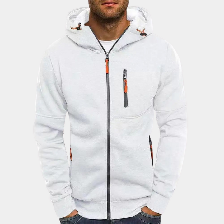 Karl | Men's Full-Zip Hoodie Relaxed Fit Soft Breathable Fabric