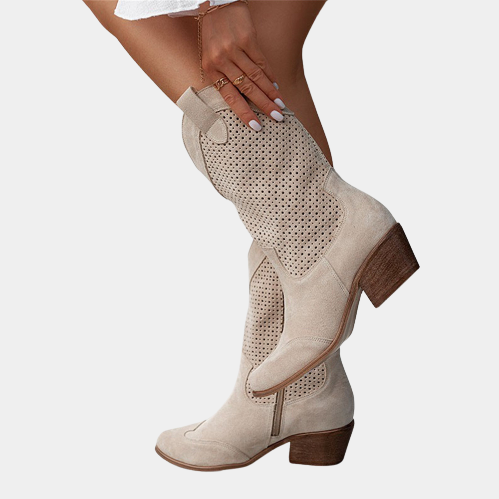 Natalie Cowboy Style Orthopedic Boots
