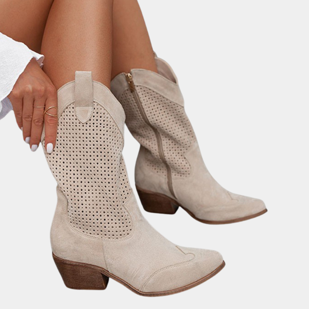 Natalie Cowboy Style Orthopedic Boots