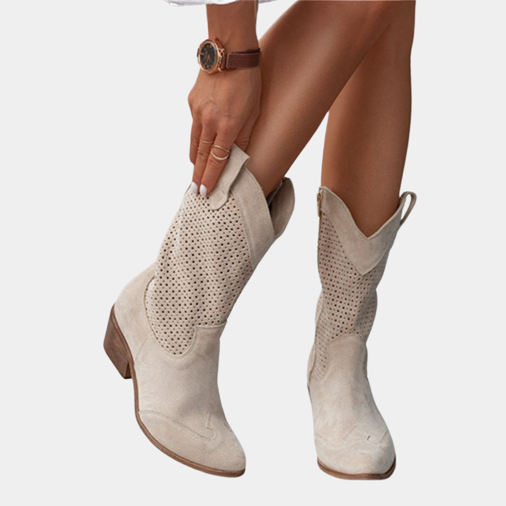 Natalie Cowboy Style Orthopedic Boots