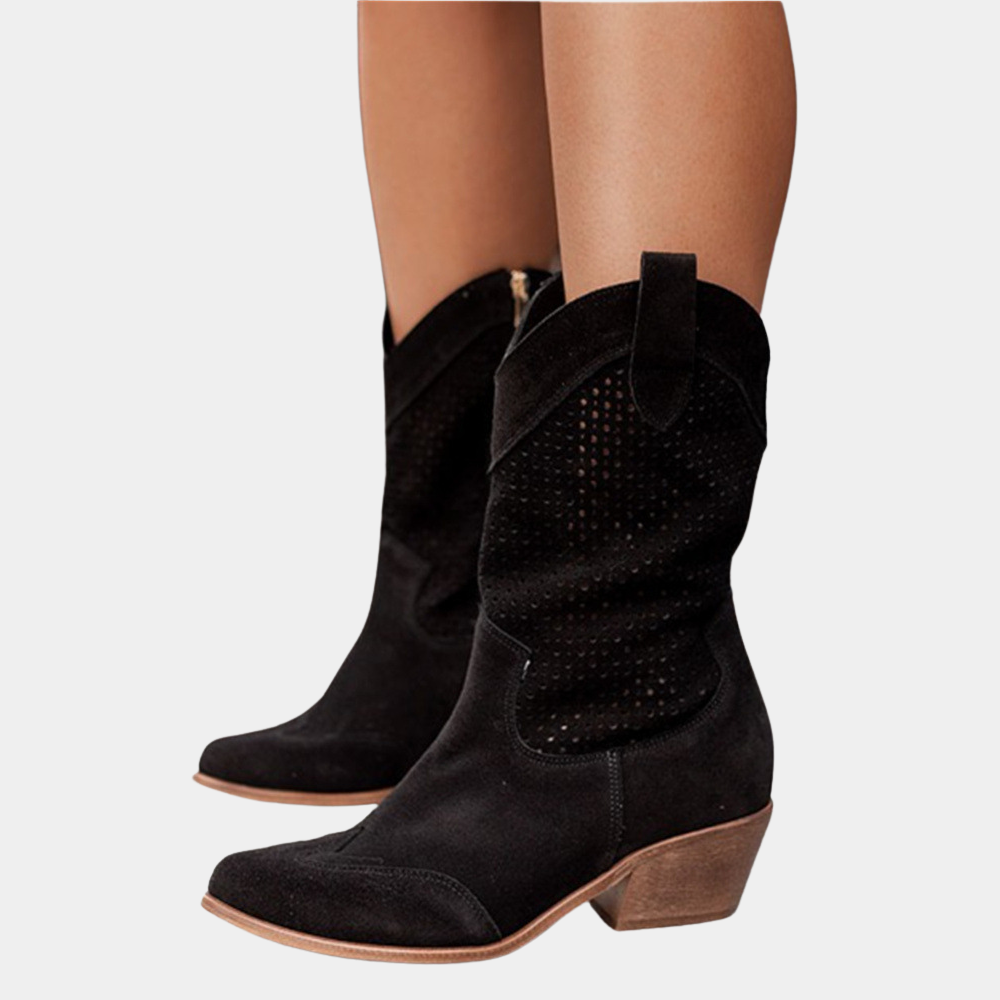 Natalie Cowboy Style Orthopedic Boots