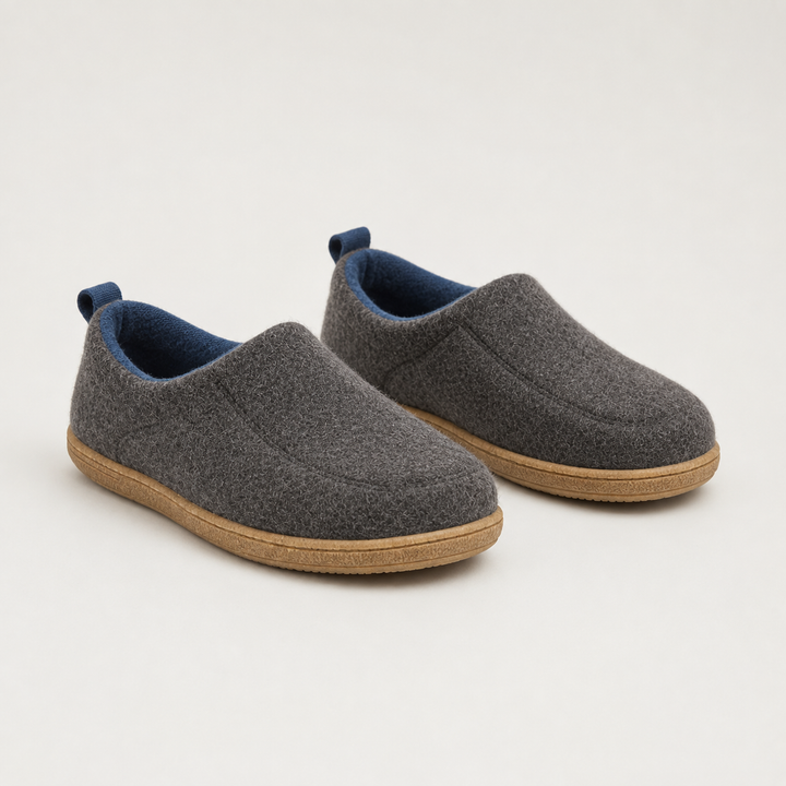 Genevieve | Women's Fleece-Lined Slippers Slip-On Hard Sole