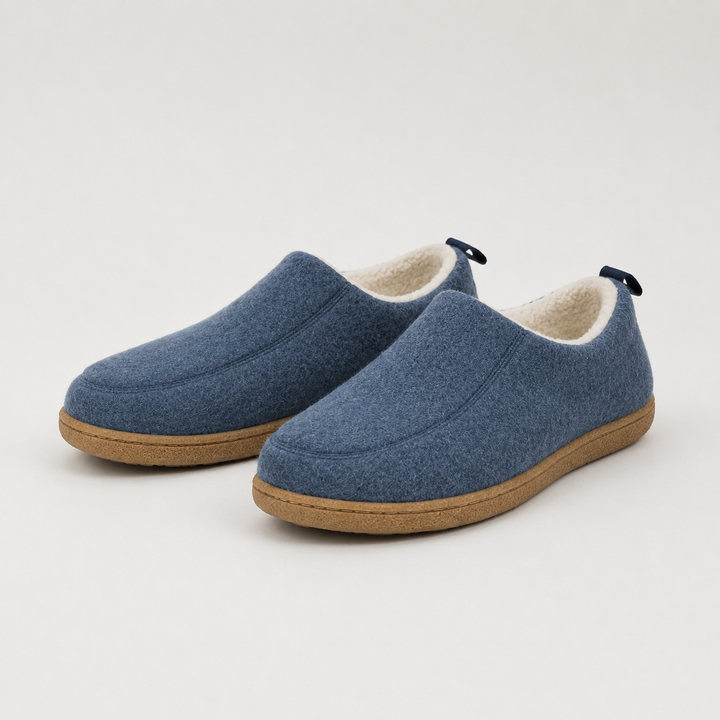 Genevieve | Women's Fleece-Lined Slippers Slip-On Hard Sole