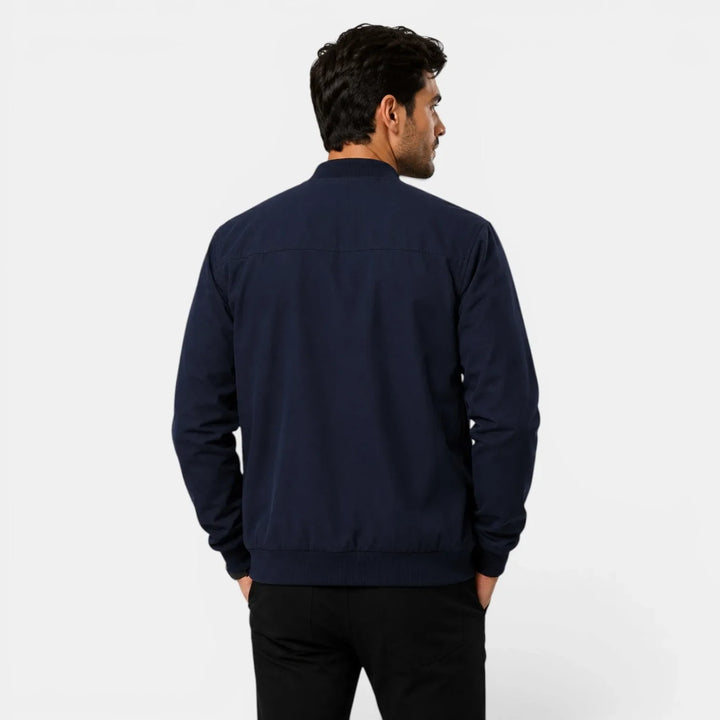 George | Men's Bomber Jacket Ribbed Collar & Cuffs Regular Fit