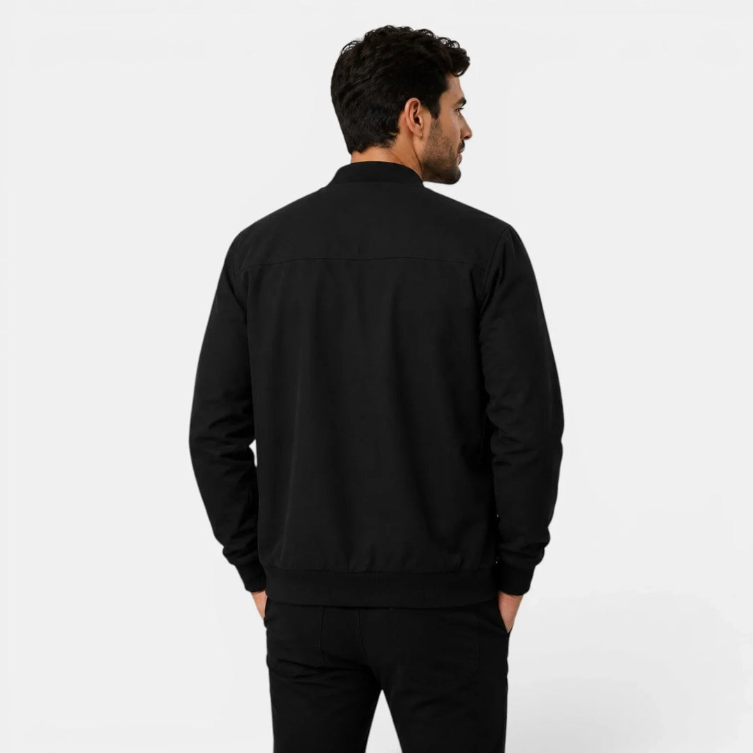 George | Men's Bomber Jacket Ribbed Collar & Cuffs Regular Fit
